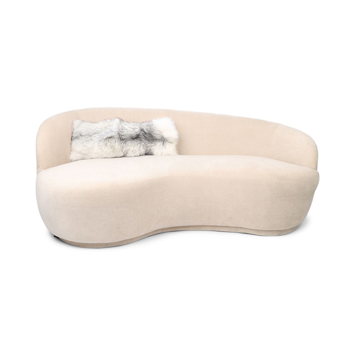 Premium Fox Cushion | Cashmere Backing | Norway | Platinum Fox | 35x70 cm