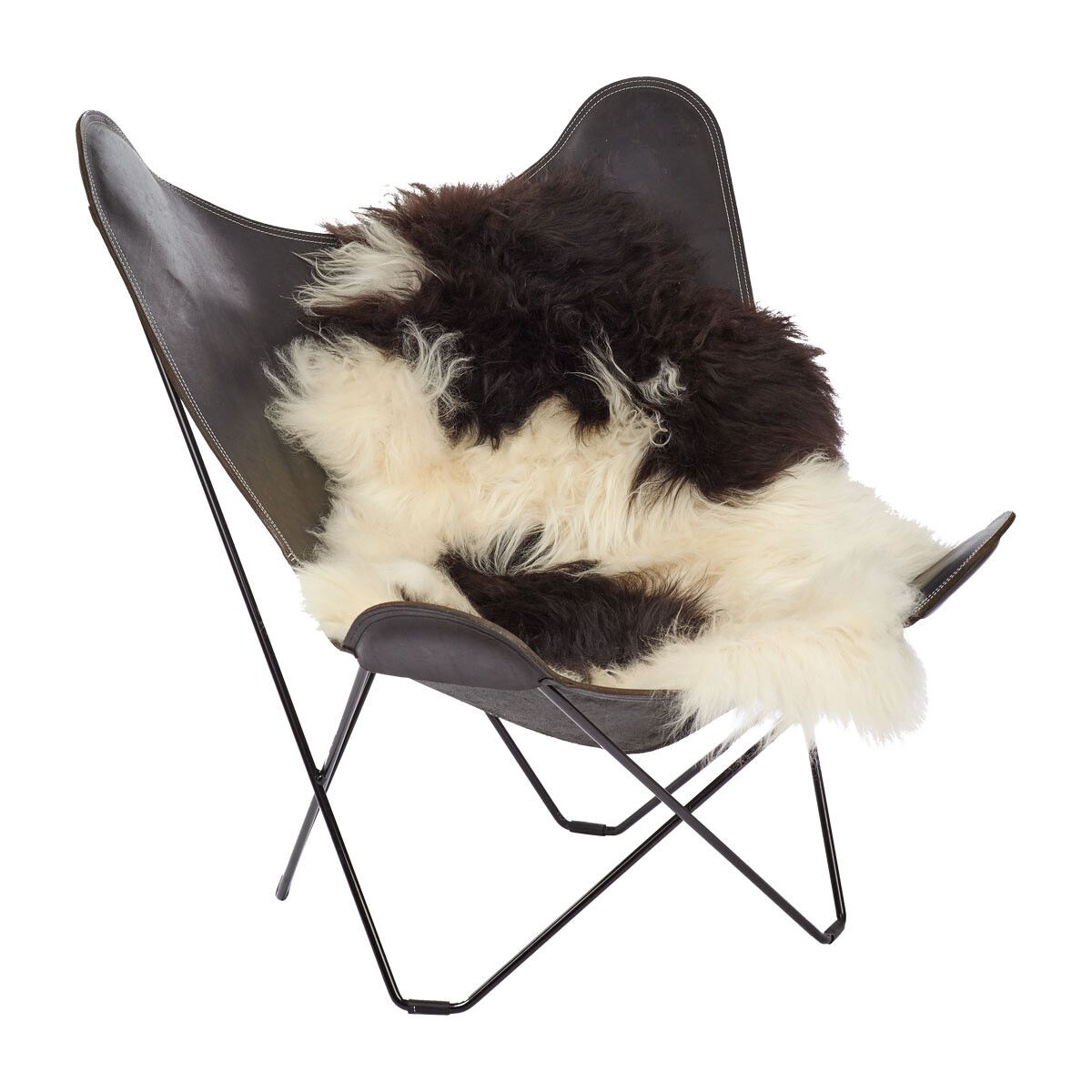 Icelandic Sheepskin | Long Wool | 90 cm Spotted