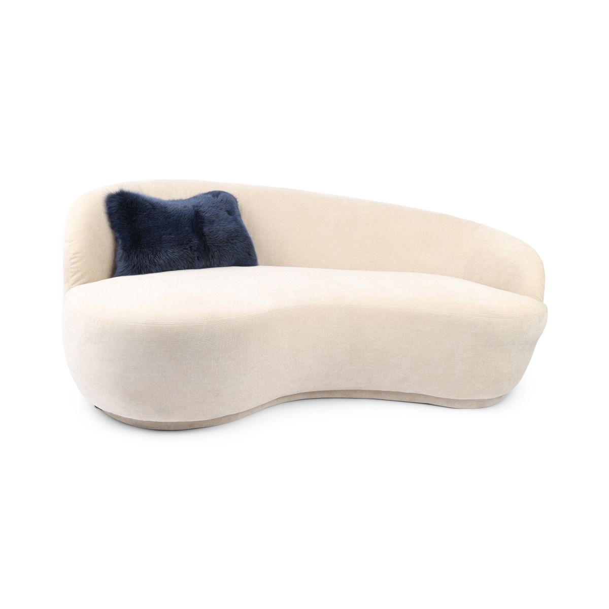 Premium Fox Cushion | Cashmere Backing | Norway | Blue Indigo | 50x32 cm