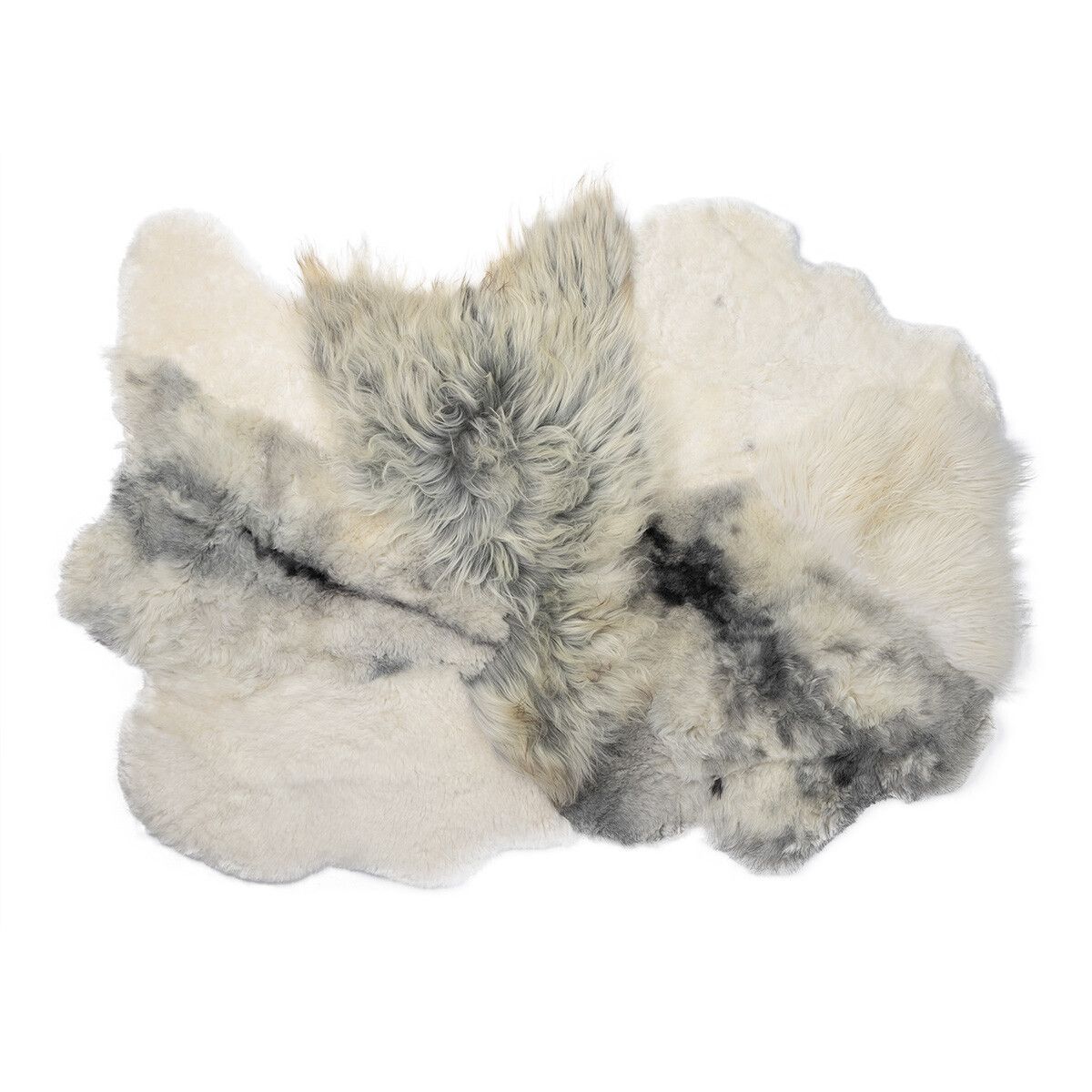 Long Wool / Short Wool Icelandic Sheepskin Design Rug