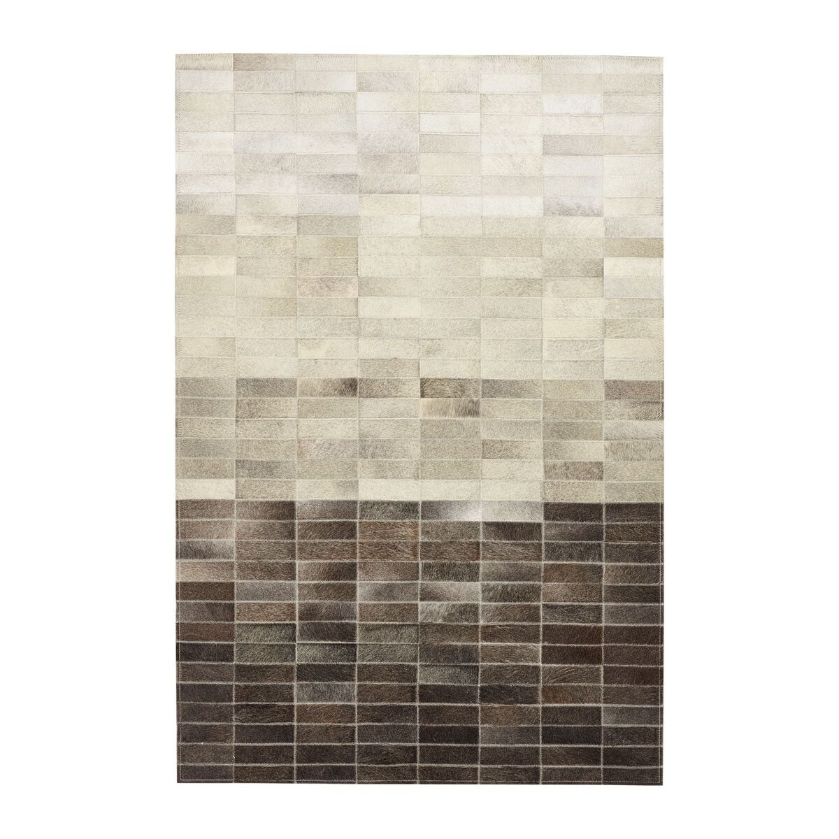Cowhide Design Rug Monaco Natural Grey
