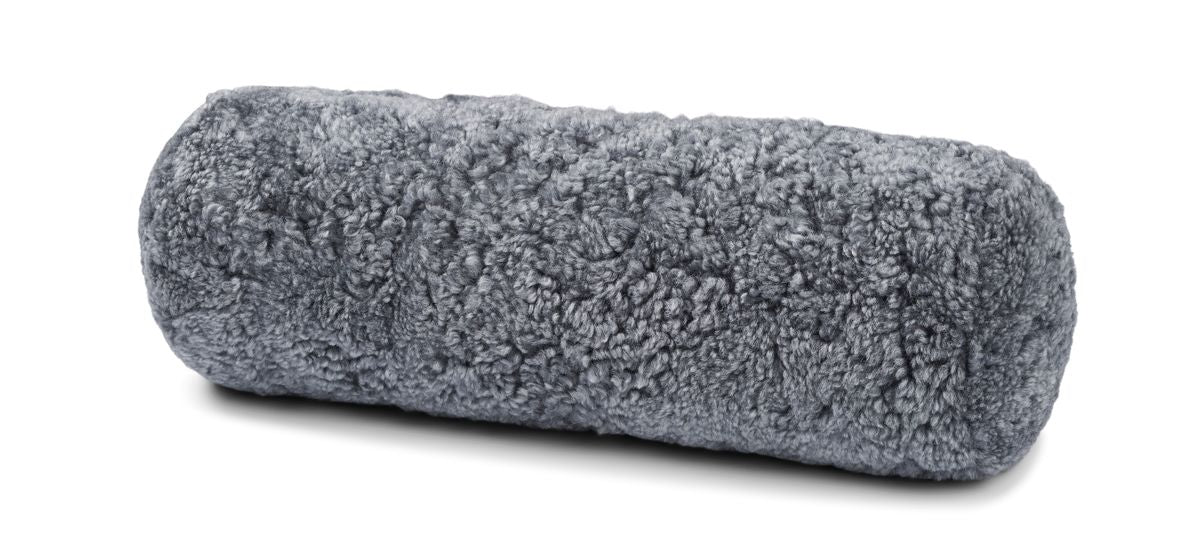 Bolster Cushion | 20x52cm | New Zealand Sheepskin | SW Light Grey