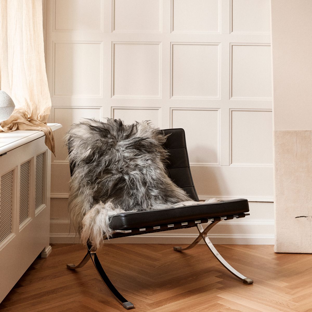 Icelandic Sheepskin | Long Wool | 120+ cm Natural Grey