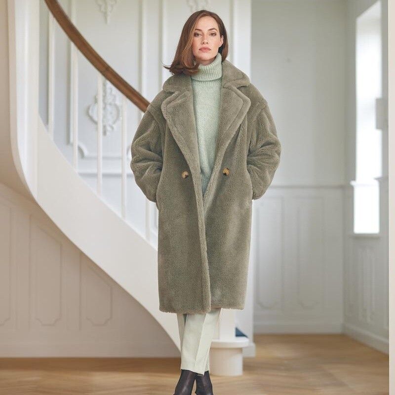 Donna Coat Teddy Brown