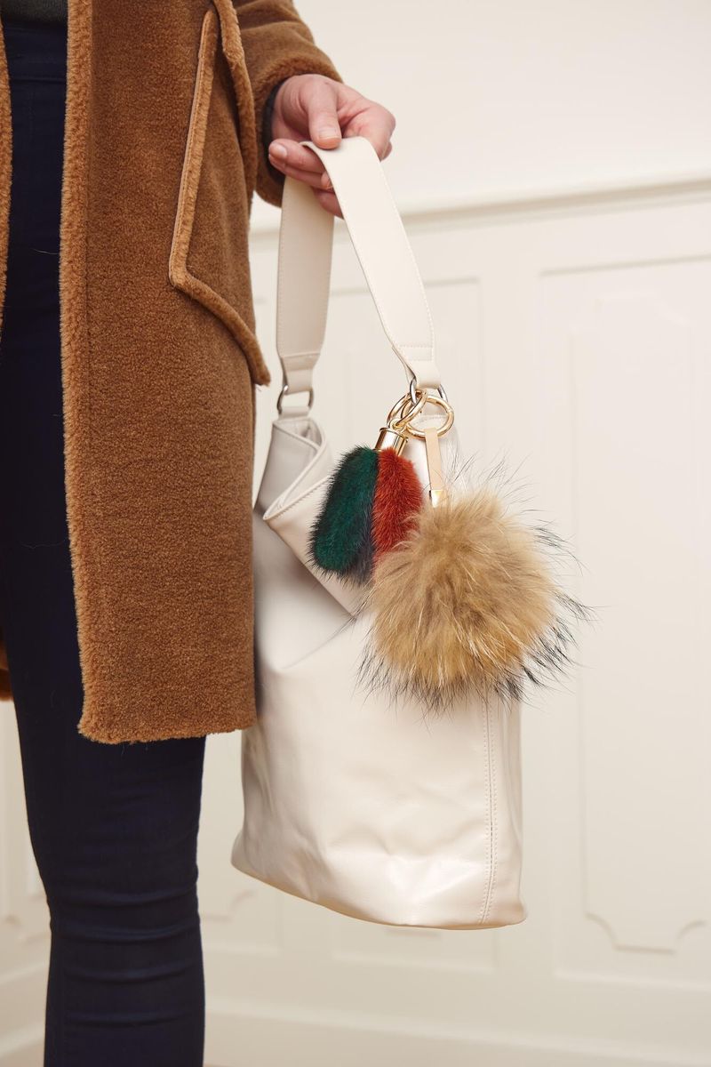 Isabella Two Keyring Orange Red/Baby Pink