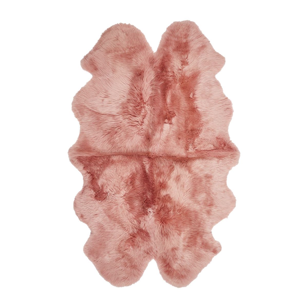 Premium New Zealand Sheepskin | Long Wool | Quadruple Rug 180x110 cm Rosa