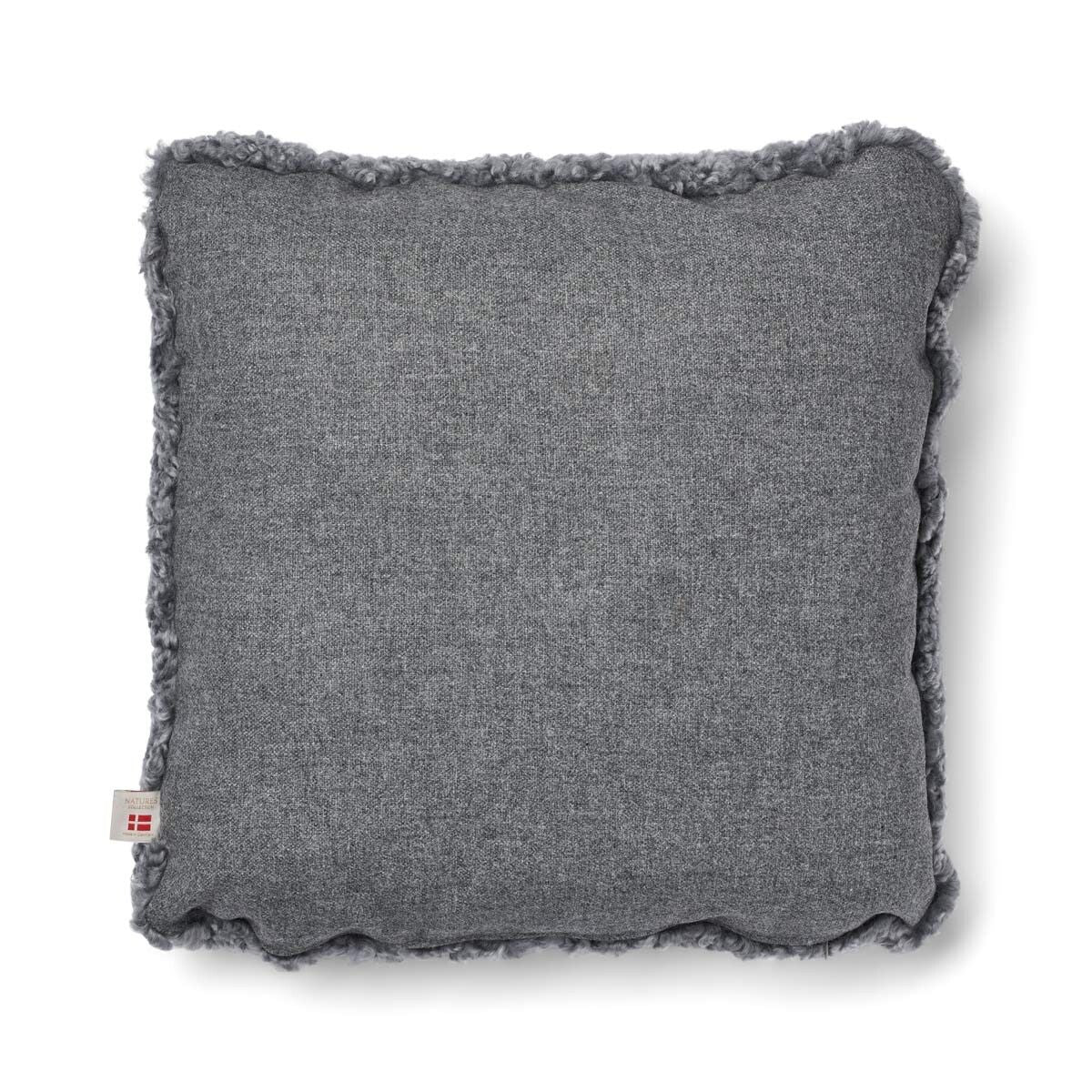 Short-Wool Sheepskin Cushion | 52x52 cm | 34x52 cm Stone/Light Grey