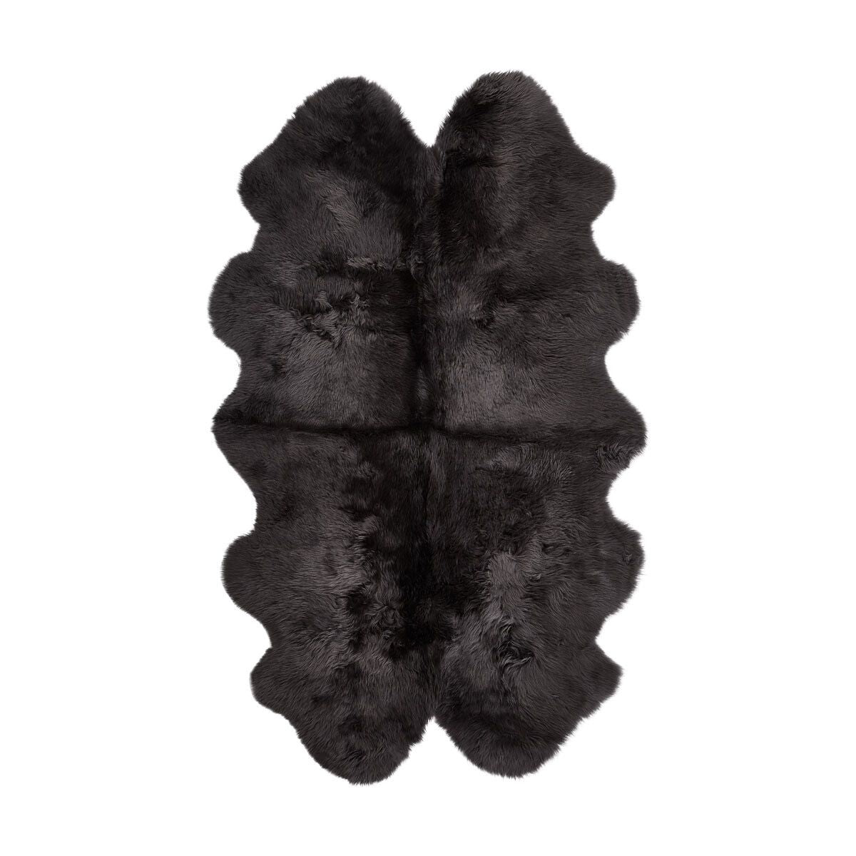 Premium New Zealand Sheepskin | Long Wool | Quadruple Rug 180x110 cm Steel