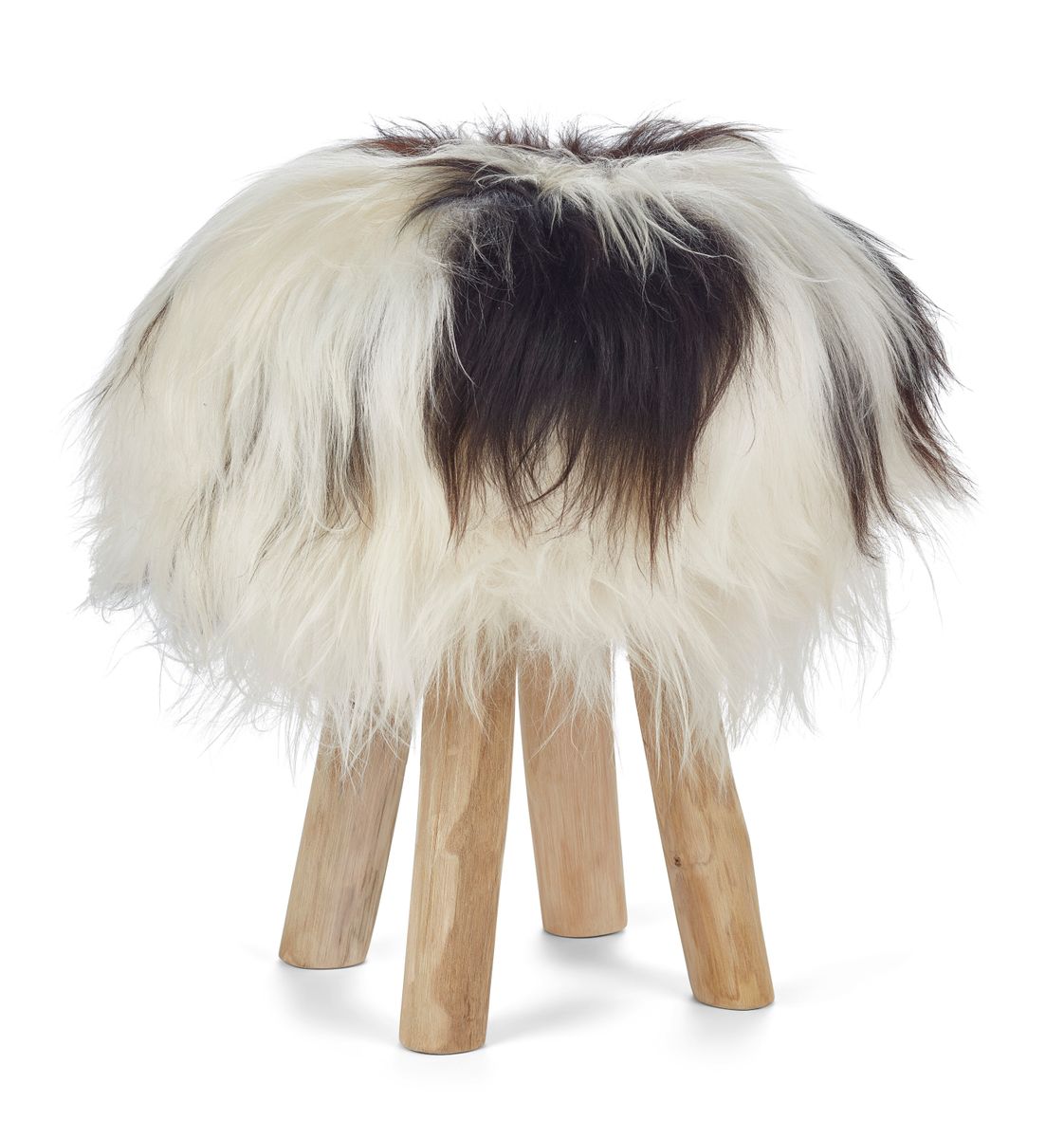 Icelandic Sheepskin Stool / Bar Stool Cover | Ø35xH17 cm