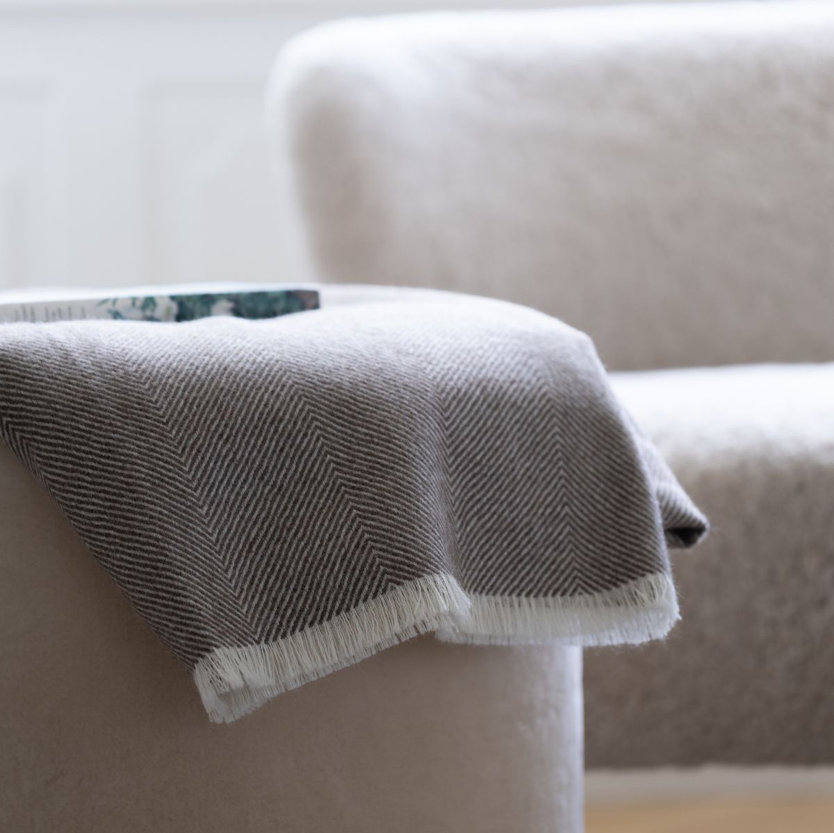 Sidsley Throw | 100% Alpacawool | 130x200 cm Dark Brown