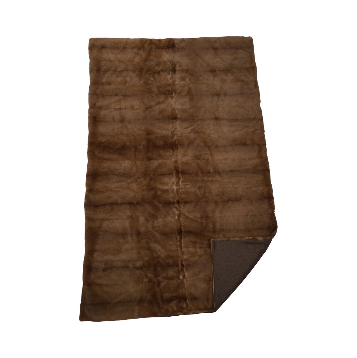 Mink Throw | Cashmere Backing | Redglow | 195x125 cm
