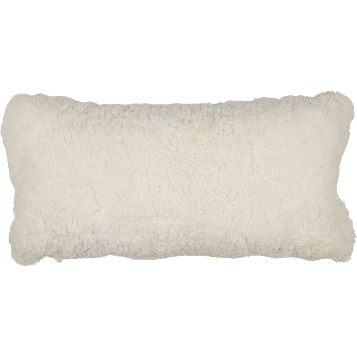 Short-Wool Sheepskin Cushion | Doublesided | 30x60 cm Ivory