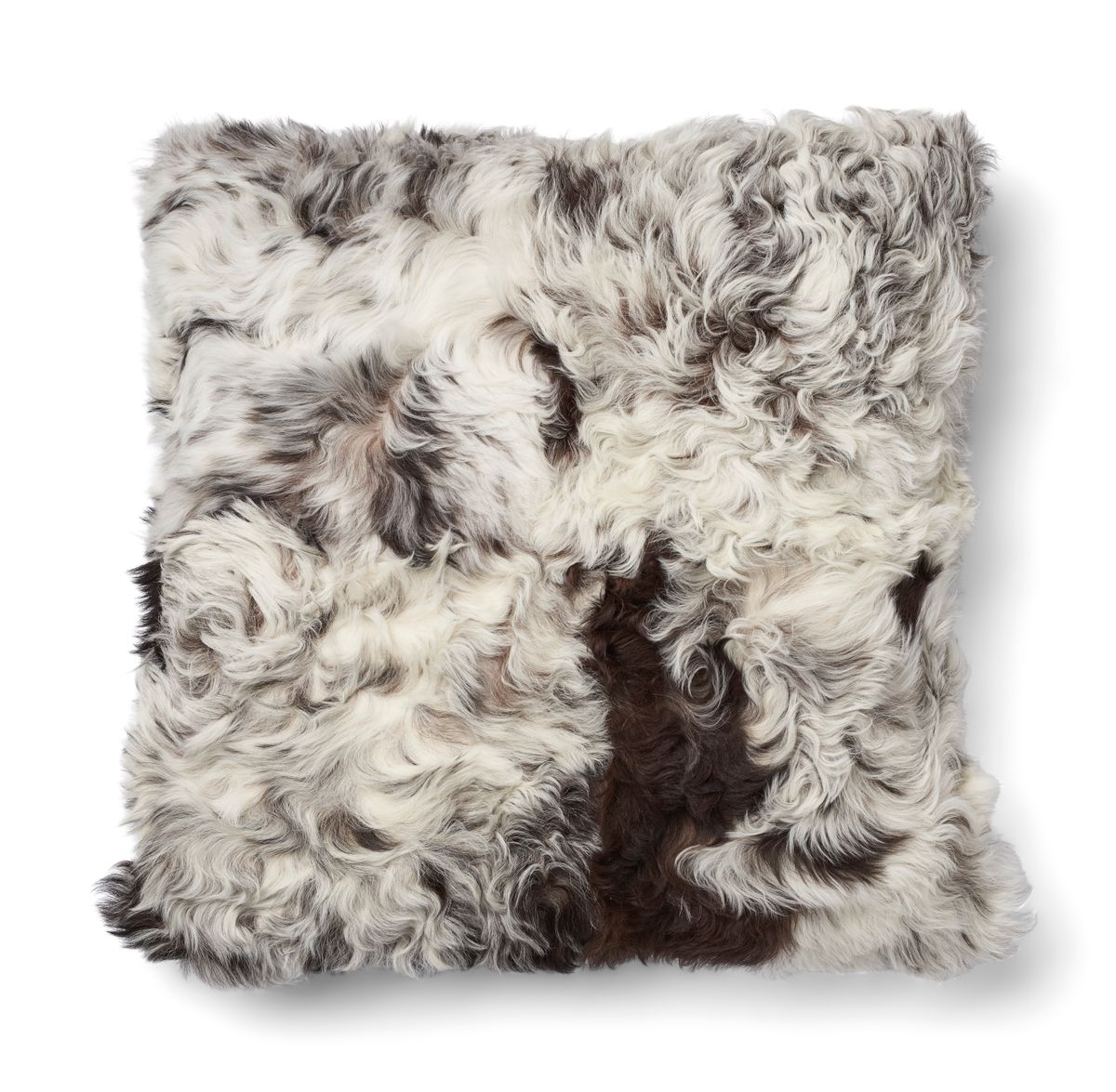 Toscana Lamb Cushion | Doublesided Black/White Mix