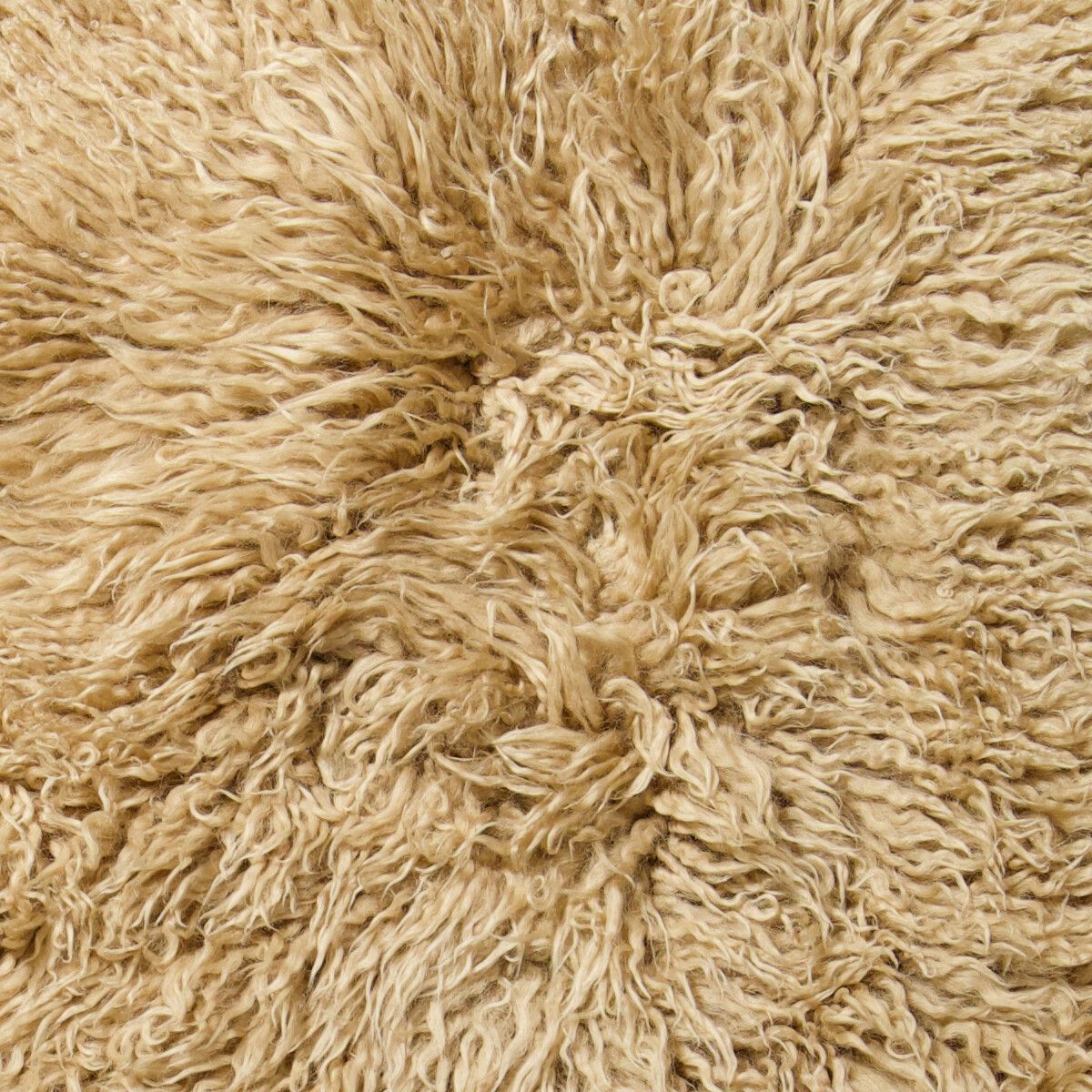 Emil Lounge Chair | Brass | Long Wool Honey
