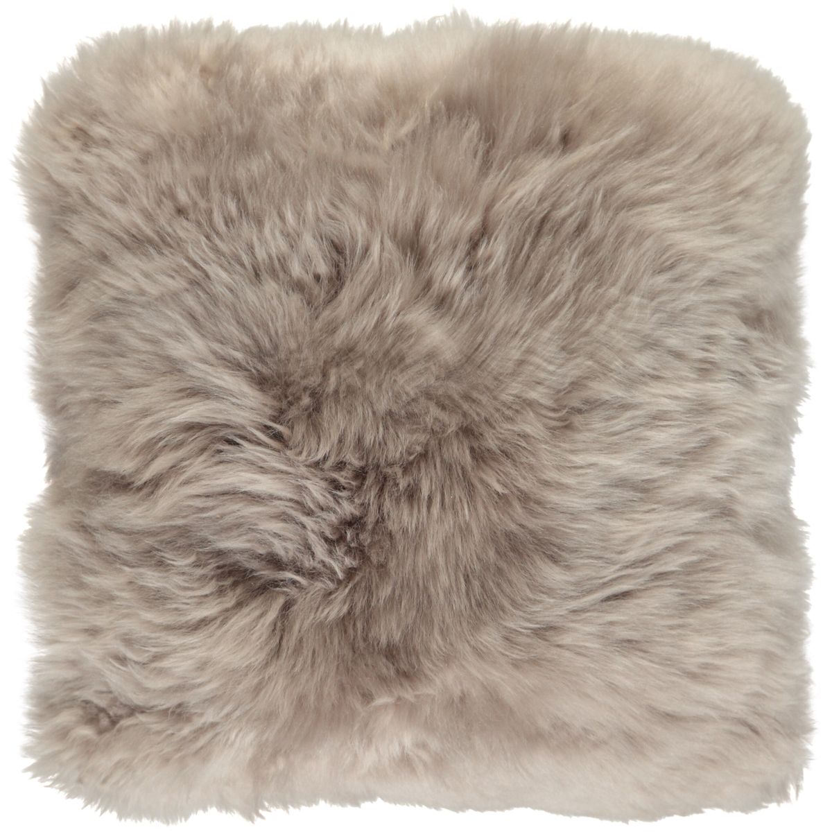 Long Wool Sheepskin Cushion | 35x35 cm Dove