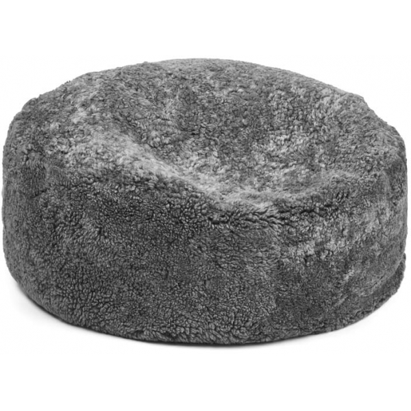 Round Sheepskin Bean Bag | Short Wool | Ø75 cm