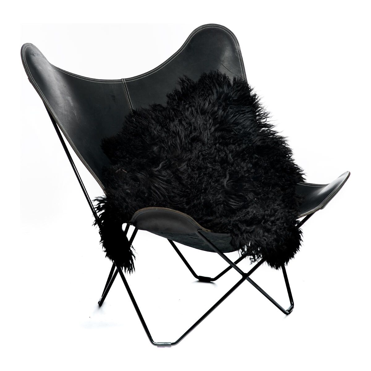 Curly Sheepskin | Austria | 90 cm Blacky