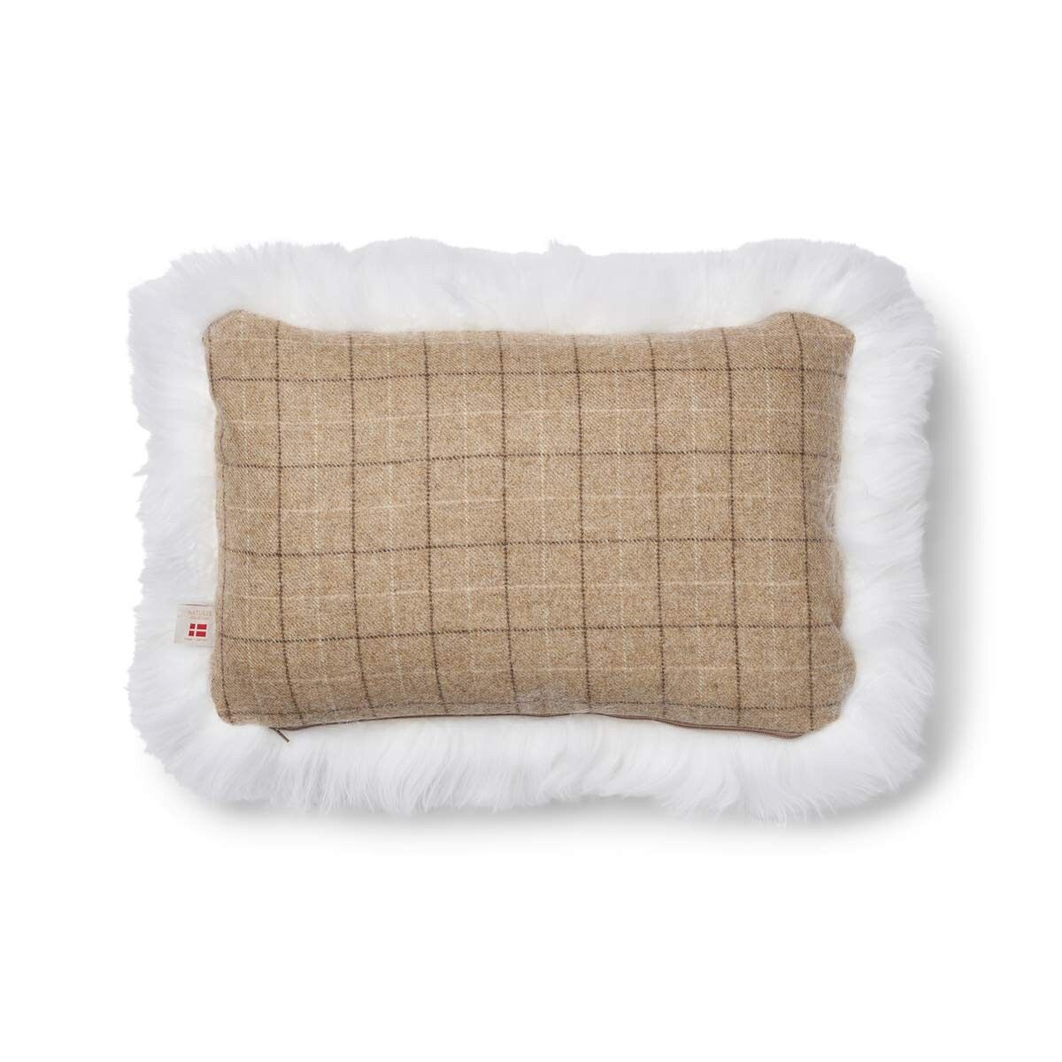 Two-sided Cushion | Long Wool | 34x52 cm
