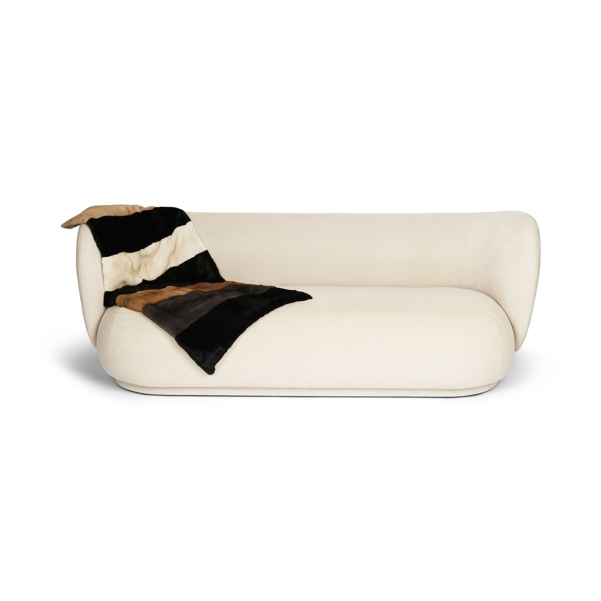 Mink Throw | Cashmere Backing | Multicolor | 62x130 cm