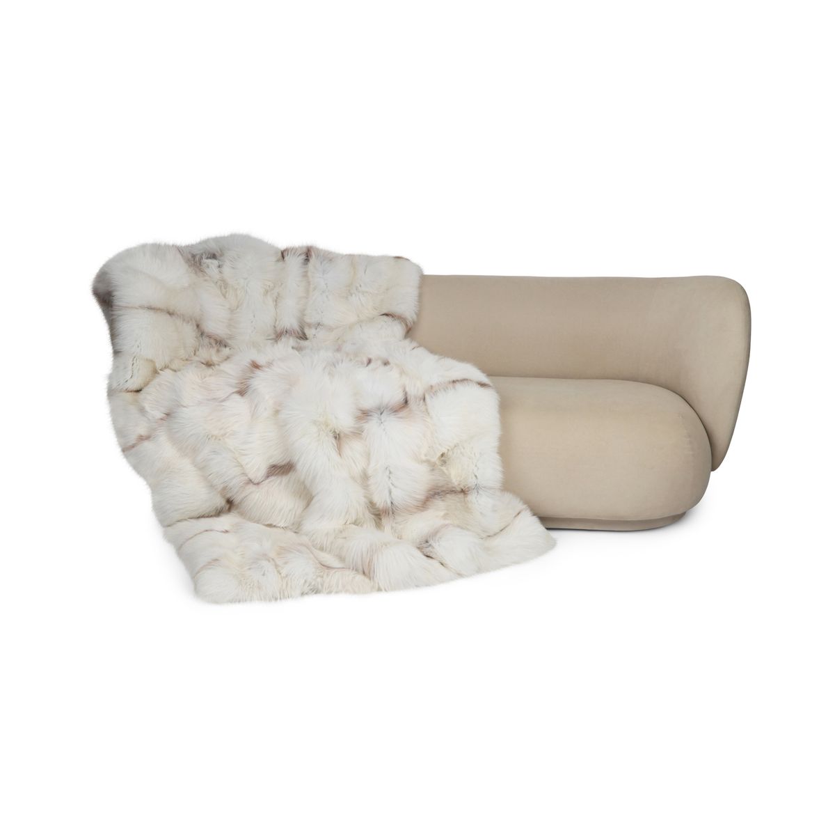 Premium Fox Throw | Cashmere Backing | Sun Glow Fox | 150x210 cm