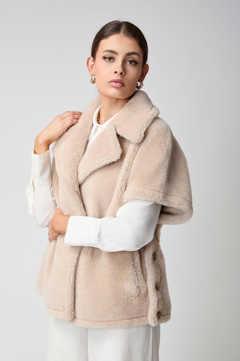 Elvira Poncho Taupe