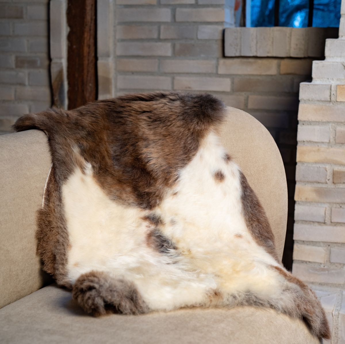 Himalayan Sheepskin | Short Wool | 95 cm Mix/Spotted