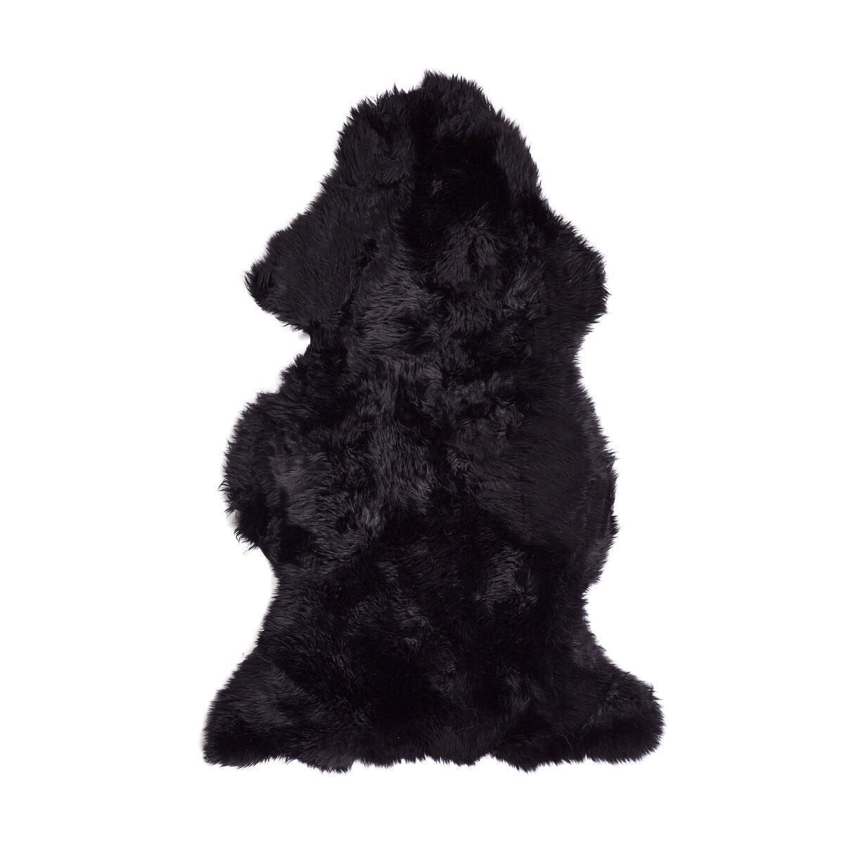 Premium Quality | New Zealand Sheepskin | Long Wool | 115x60 cm Black
