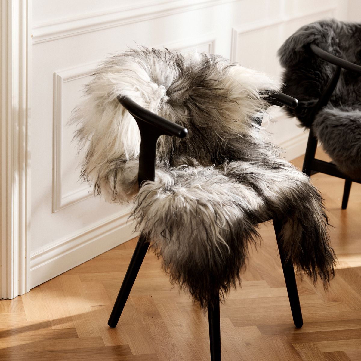 Icelandic Sheepskin | Long Wool | 90 cm Natural Grey