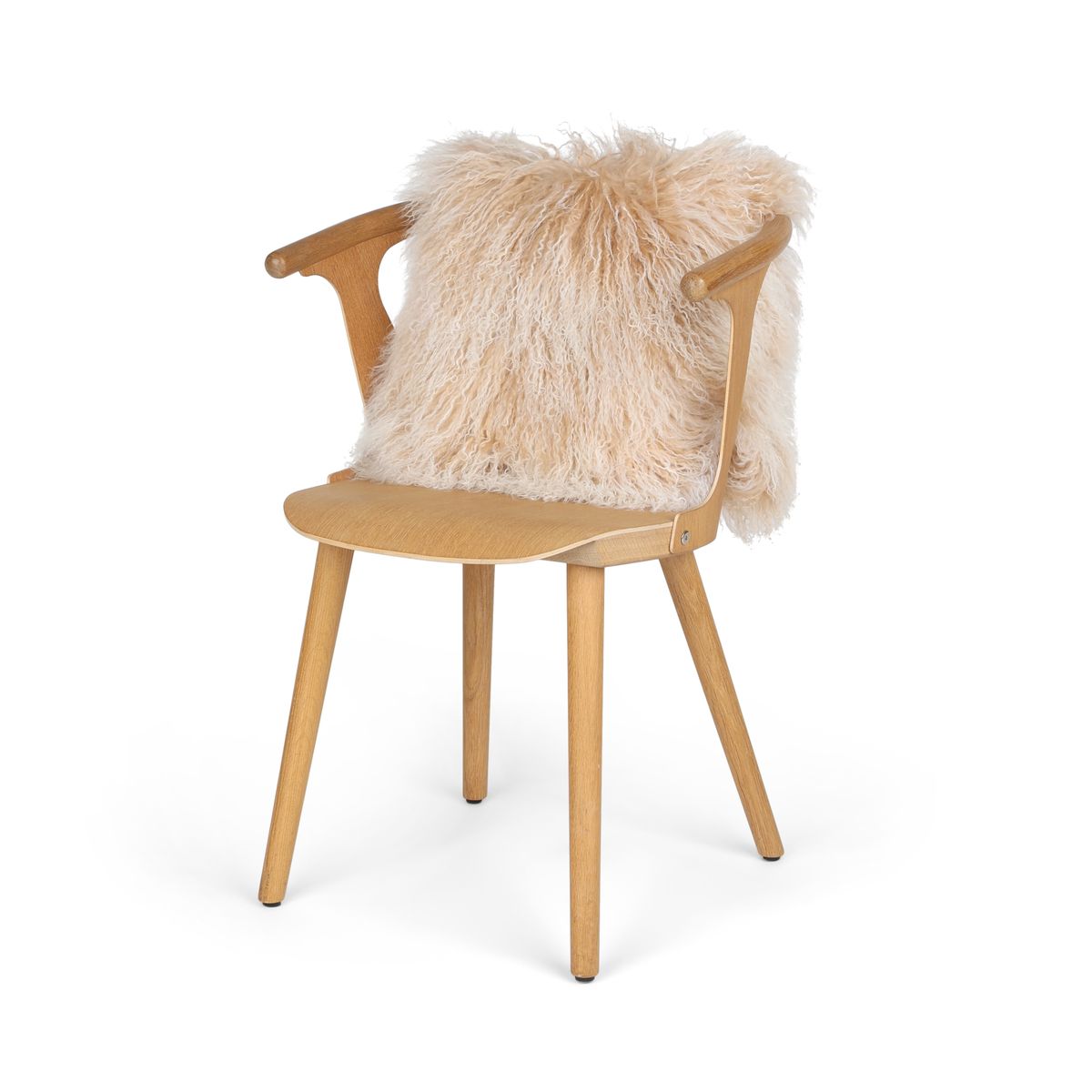 Curly Sheepskin Cushion | Doublesided | 40x40 cm Arctic Sunrise