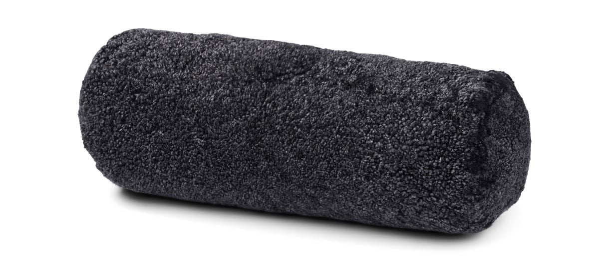Bolster Cushion | 20x52cm | New Zealand Sheepskin | SW Anthracite
