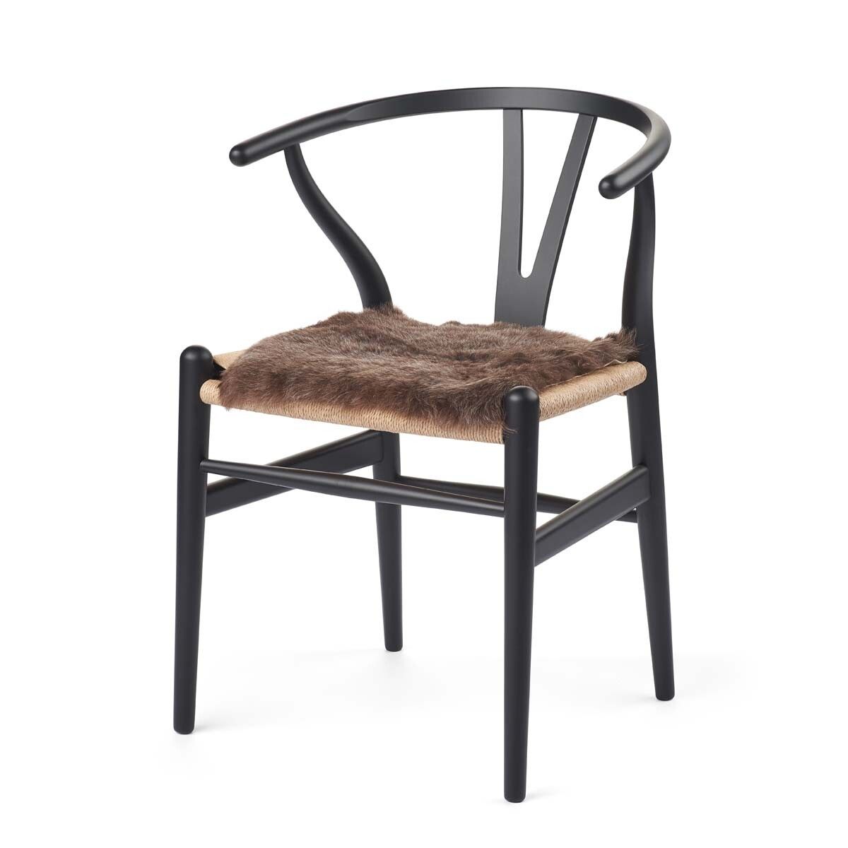 Short Wool Sheepskin Seat Cover | 40x40 cm Rusty Brown