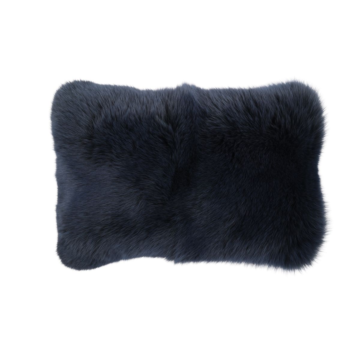 Premium Fox Cushion | Cashmere Backing | Norway | Blue Indigo | 50x32 cm