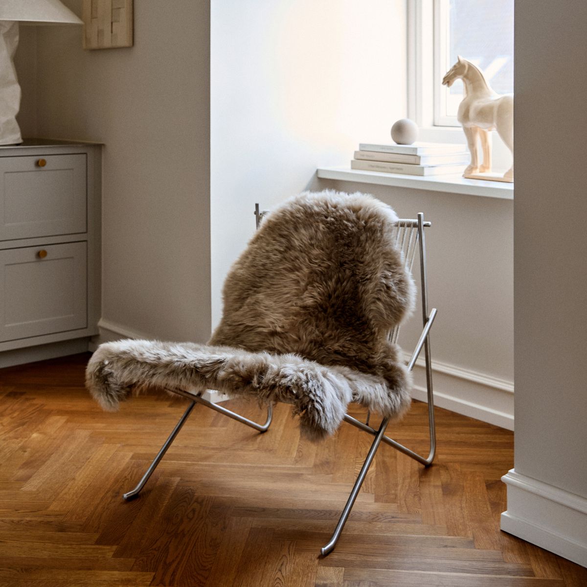 New Zealand Sheepskin | Long Wool | 80 cm Black