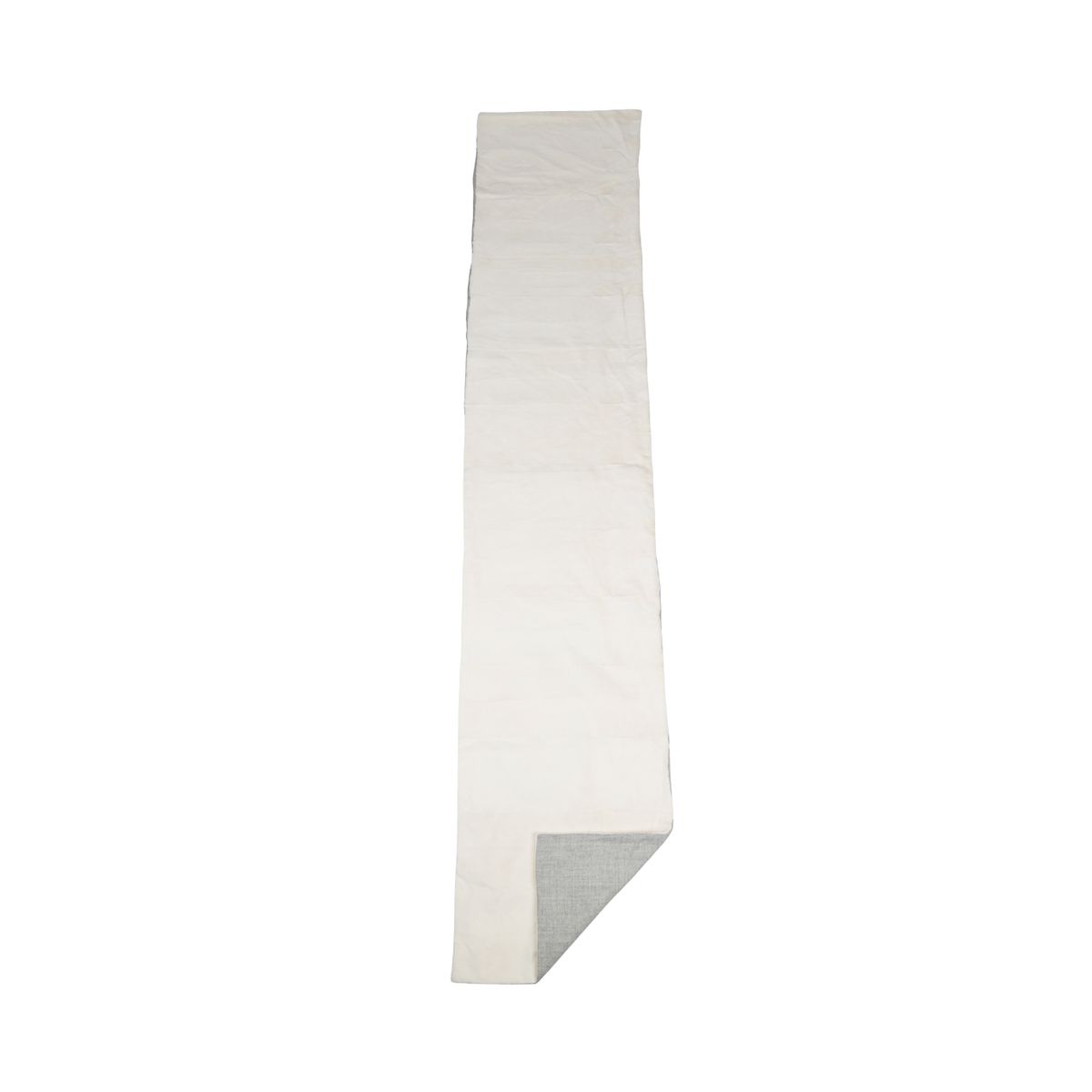 Mink Throw | Cashmere Backing | White | 52x258 cm