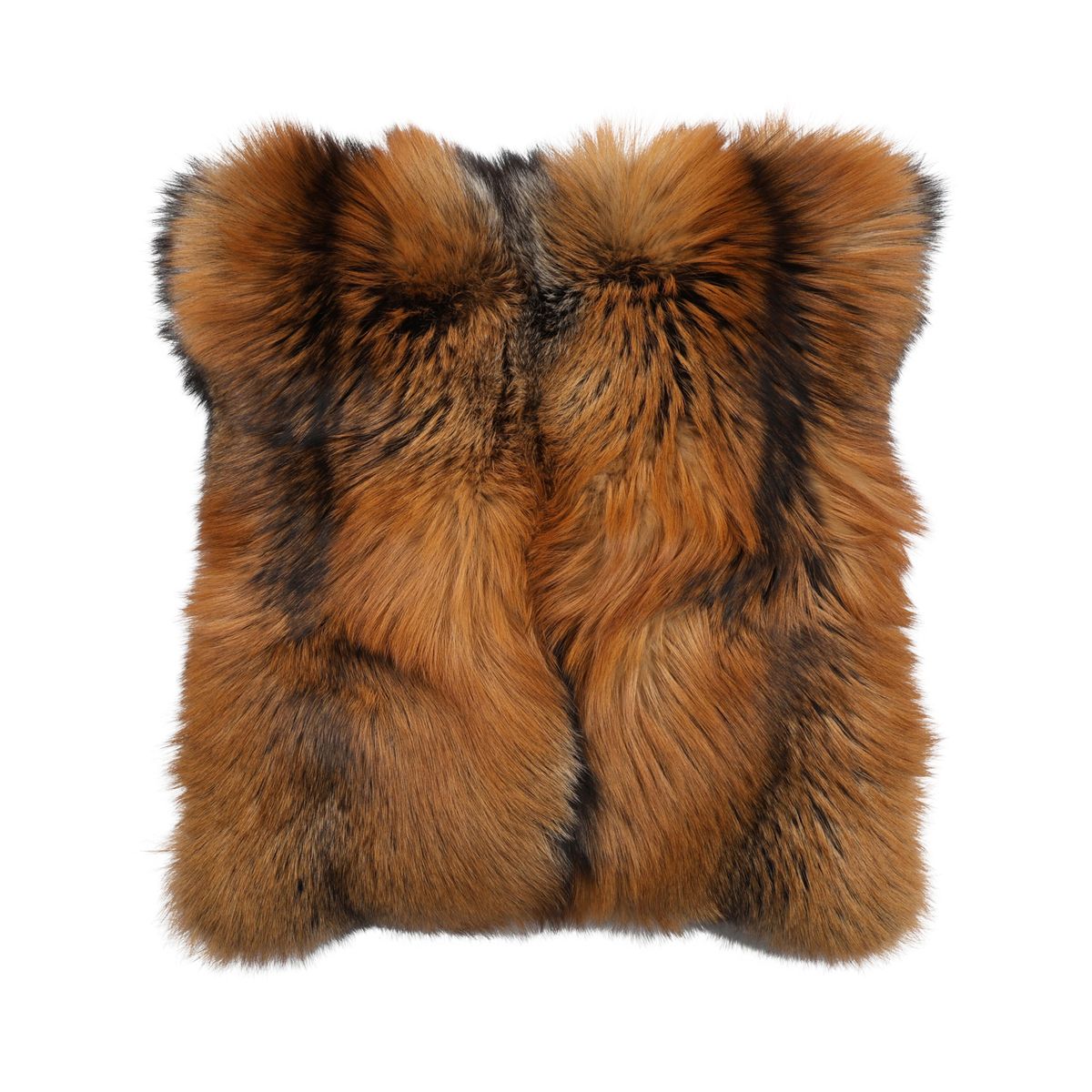 Premium Fox Cushion | Cashmere Backing | Norway | Gold Cross | 65x65 cm