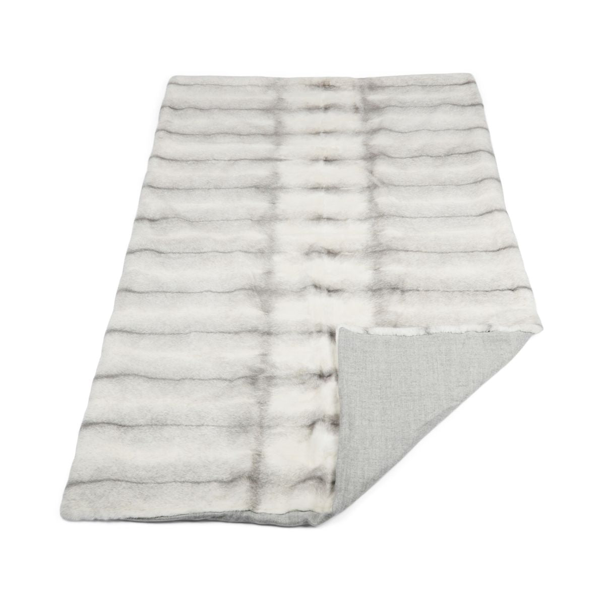 Mink Throw | Cashmere Backing | Sapphire Cross | 110x170 cm