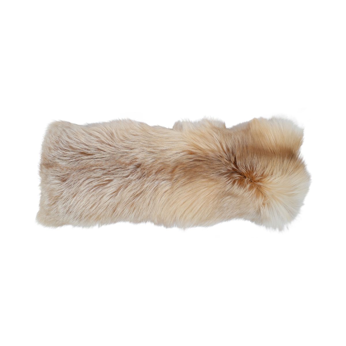 Premium Fox Cushion | Cashmere Backing | Norway | Light Gold | 30x75 cm