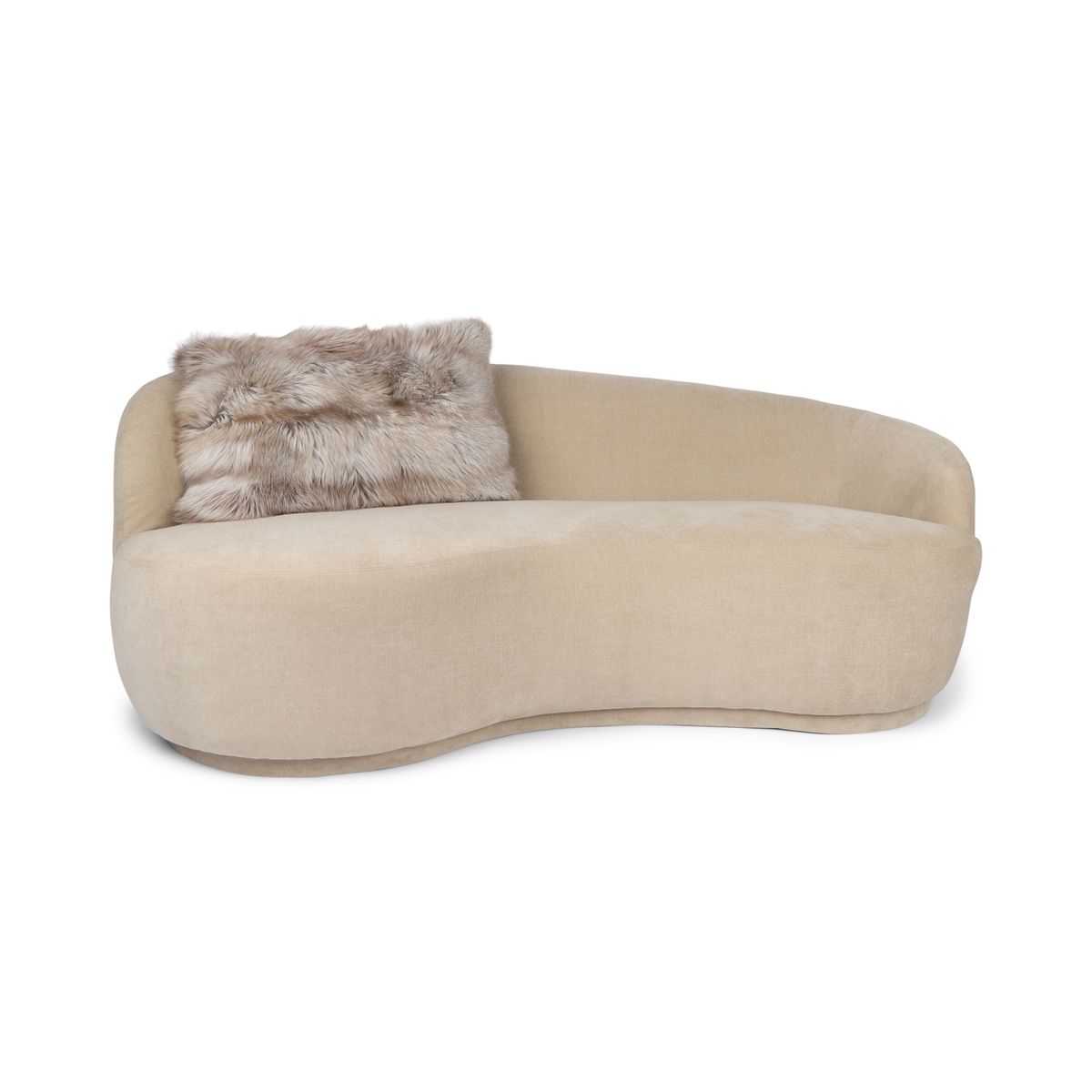 Premium Fox Cushion | Cashmere Backing | Norway | Latte | 54x76 cm