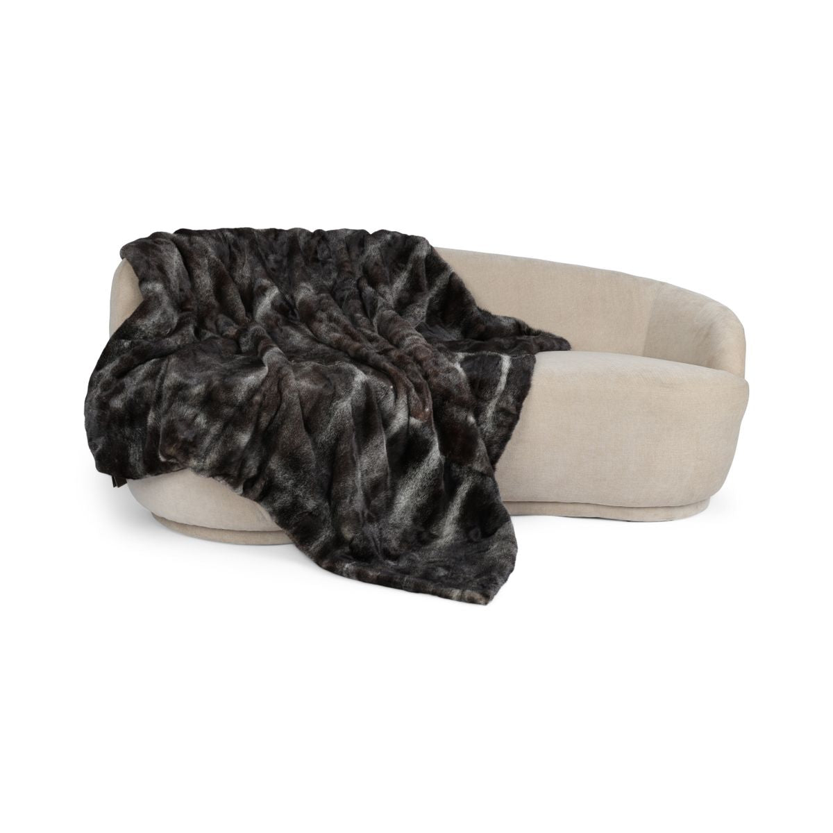 Mink Throw | Cashmere Backing | Stardust | 150x160 cm