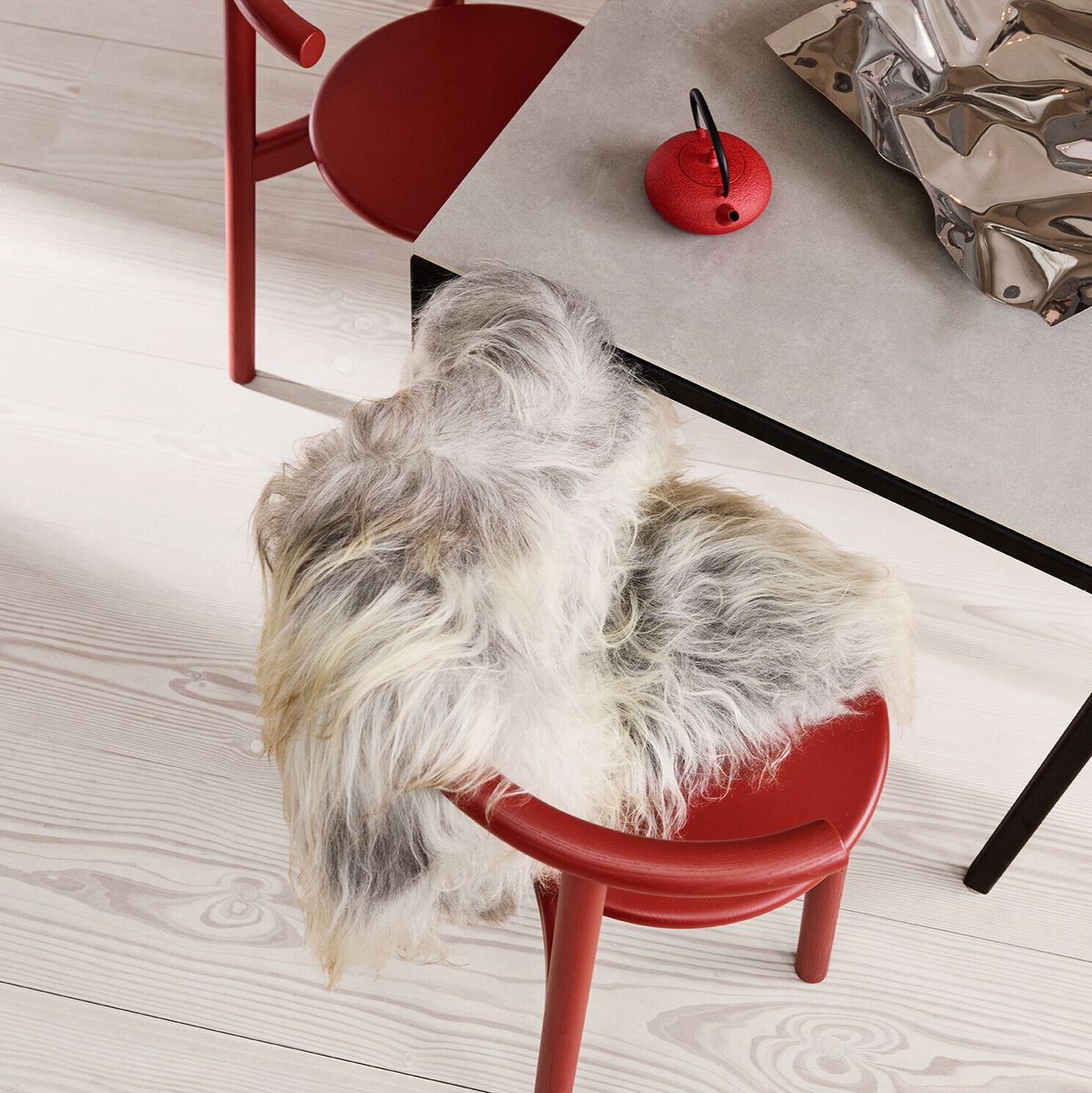 Icelandic Sheepskin | Long Wool | 100-120 cm Natural Grey