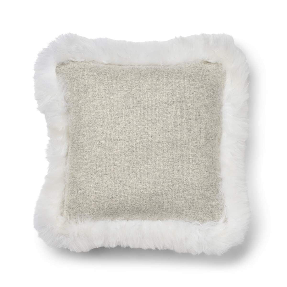 Wool Cushion | Long Wool Trim | 52x52 cm | 34x52 cm