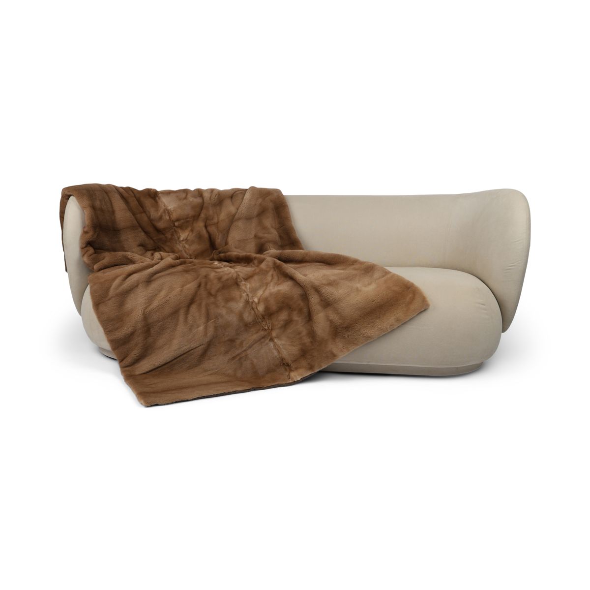 Mink Throw | Cashmere Backing | Redglow | 200x125 cm