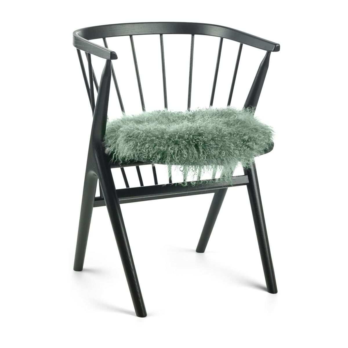 Tibetan Sheepskin Seat Cover | Ø38cm Mint