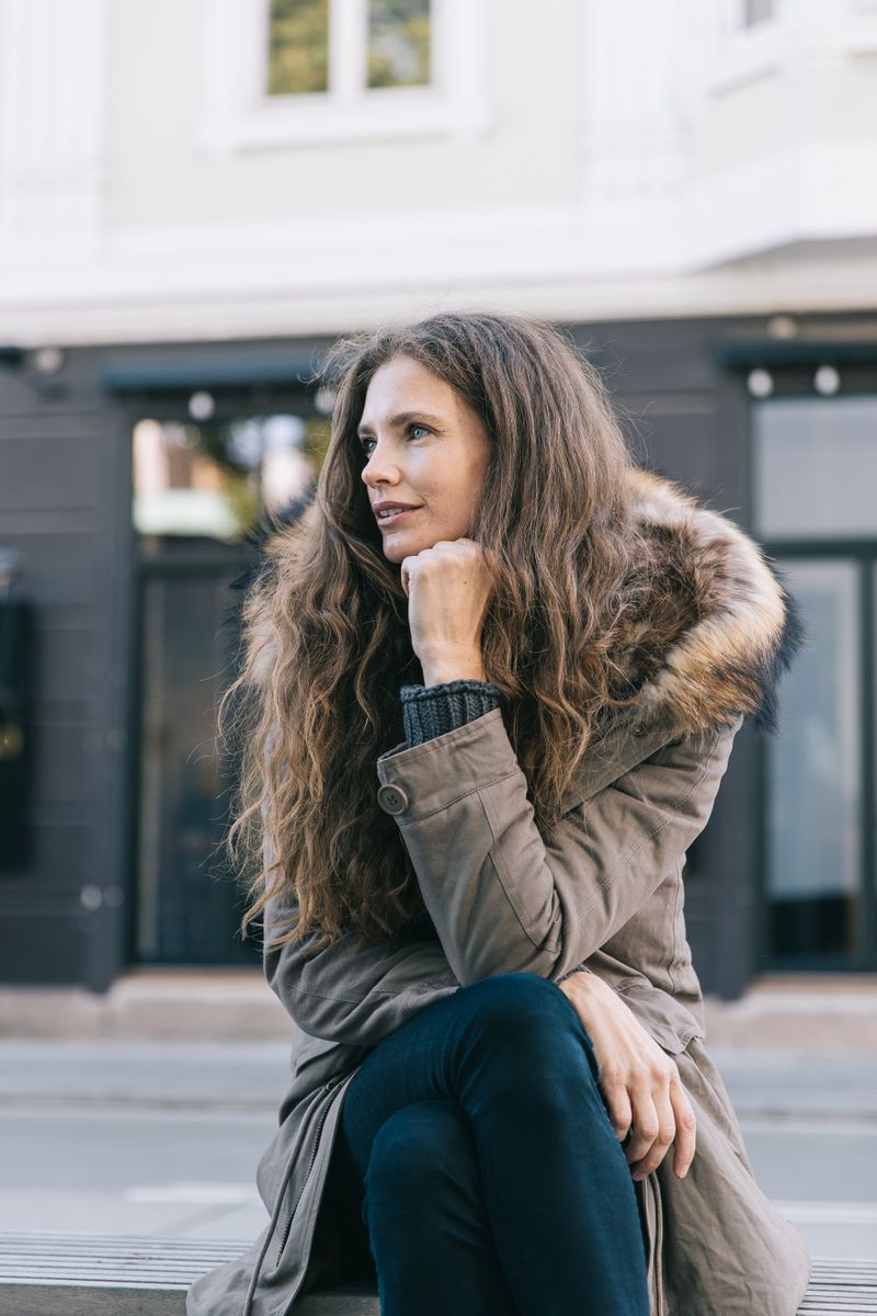 Petra Jacket Taupe/Natural Brown