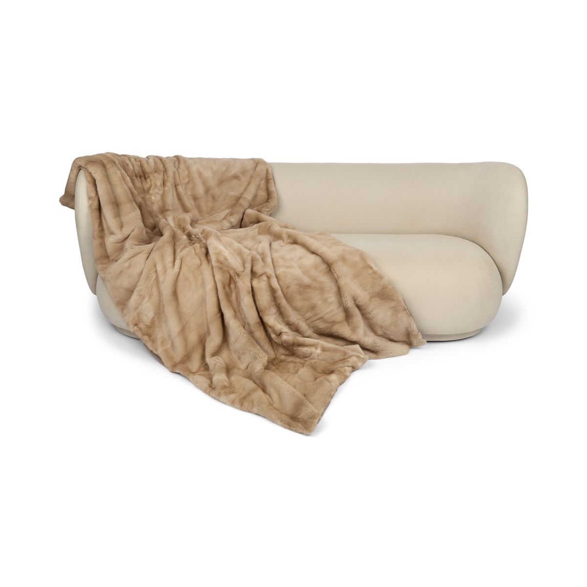 Mink Throw | Cashmere Blacking | Palomino | 130x220 cm