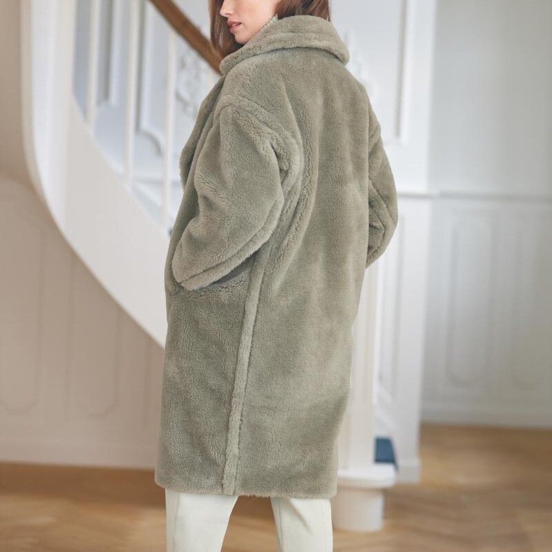 Donna Coat Teddy Brown