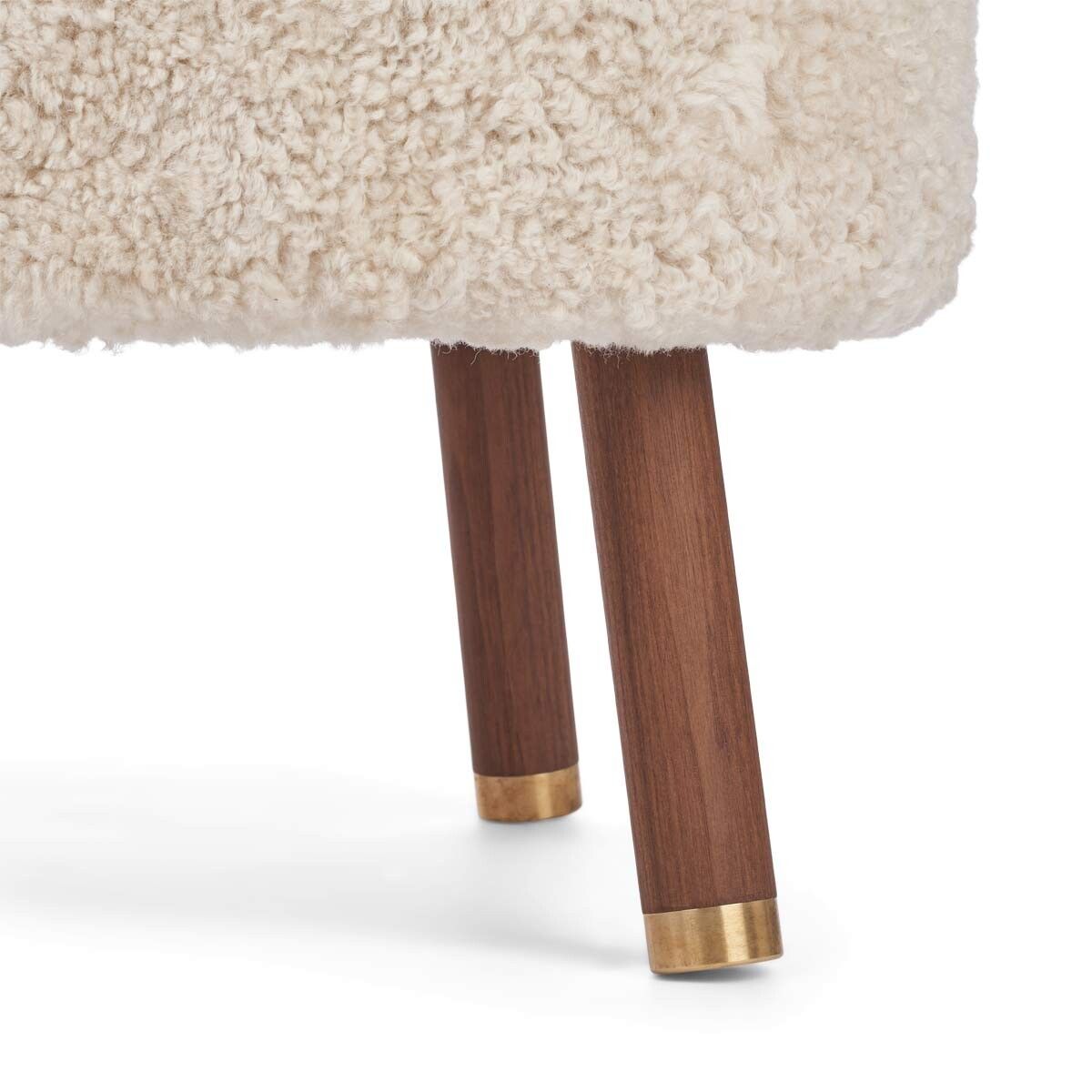 Emil Lounge Chair | Short Wool Pearl