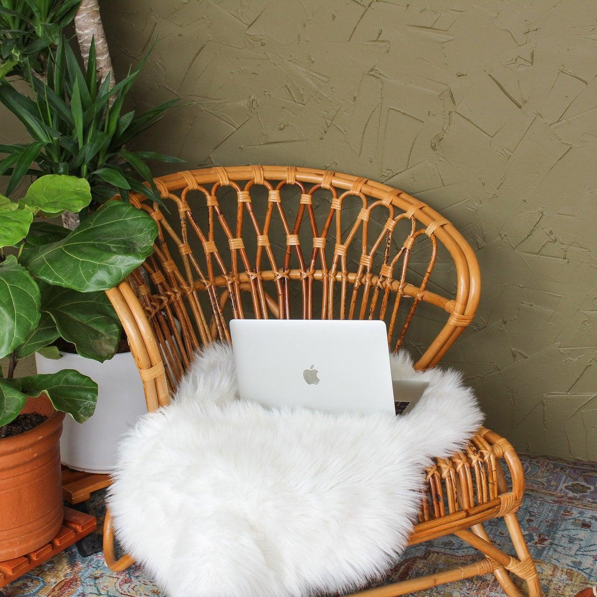 Sheepskin Office Chair Pads by