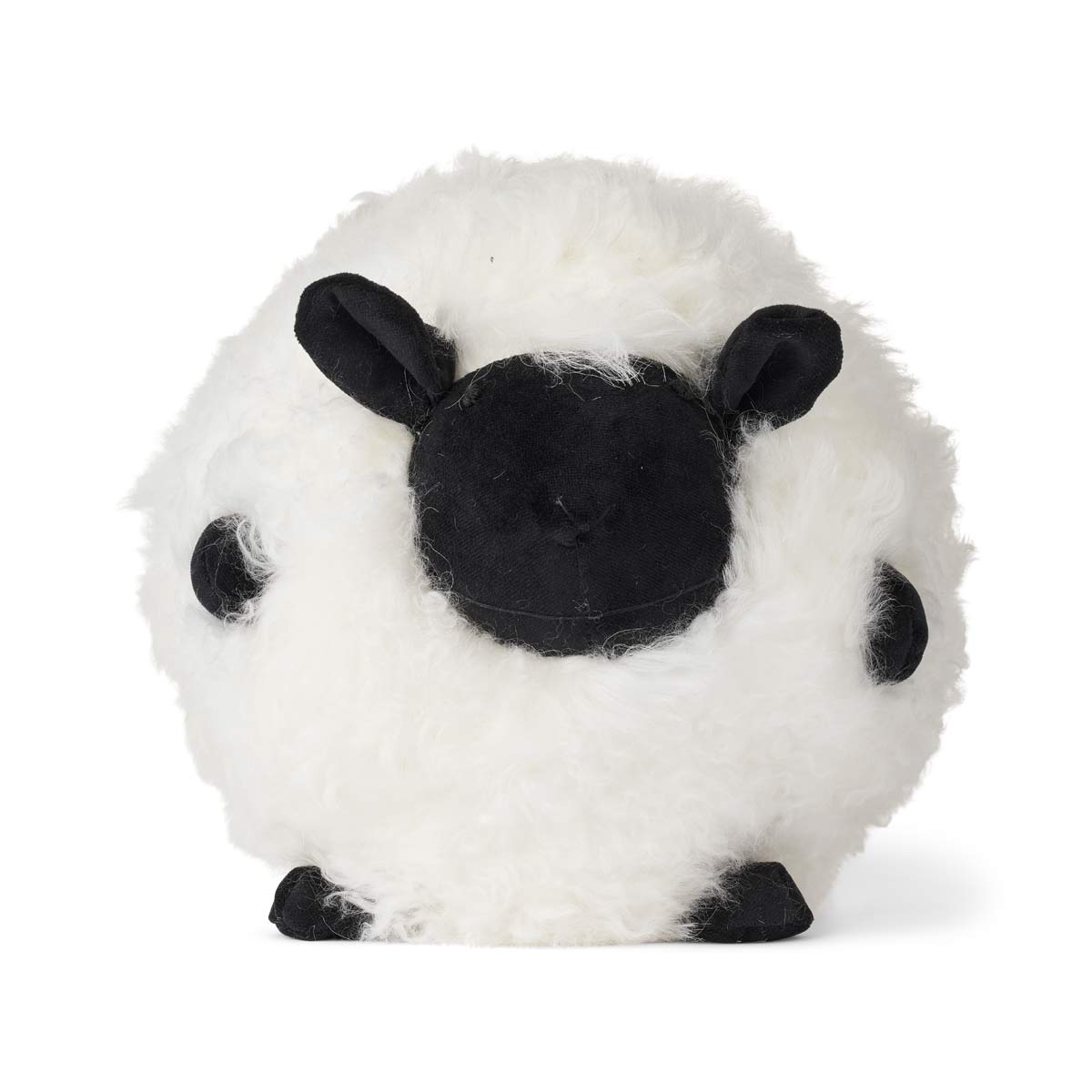 Cute Sheep Round Cushion, New Zealand Sheepskin, SW Curly