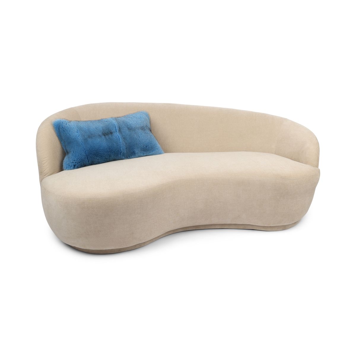 Premium Fox Cushion | Cashmere Backing | Norway | Blue Indigo | 50x32 cm